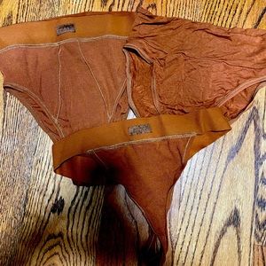 Skims Panty Bundle Orig Monochrome Copper NWOT
